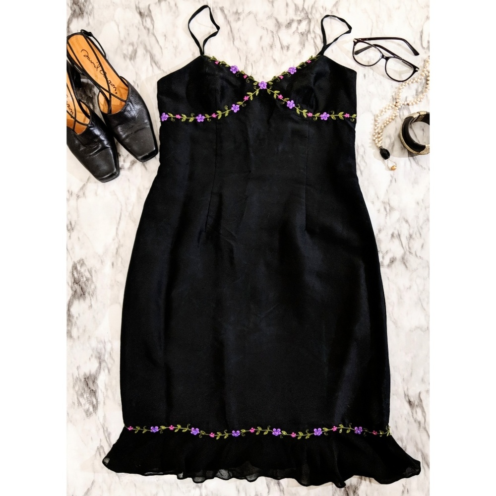 NWOT Silk Embroidered Ann Taylor Dress